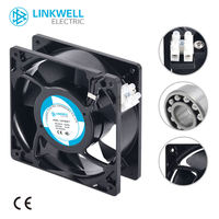 Ventilateur axial AC 110-240V avec roulement à billes, haut débit d'air, ventilateur de refroidissement industriel pour la ventilation des systèmes HVAC et des machines