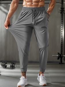 <span class=keywords><strong>Pantaloni</strong></span> Sportivi Leggeri in Pile per <span class=keywords><strong>Uomo</strong></span> con Tasche con Zip, <span class=keywords><strong>Pantaloni</strong></span> da Allenamento Ecosmart, Abbigliamento Maschile USA - Product Image 1