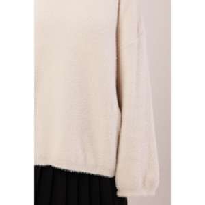 Pull ample et moelleux pour femme, décontracté, à manches longues, anti-boulochage, en maille - Product Image 6