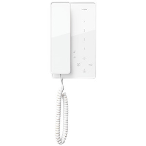 White Tab <b>Intercom</b> Handset For Hearing Impaired 22.5 Cm Length Doorbell <b>System</b> - Product Image 1