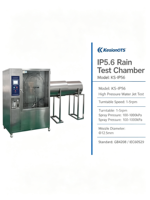 Chambre d'essai de pluie IP56 KS-IP56, testeur de jet d'eau haute pression 220 V 6 kW, essais de laboratoire électrique