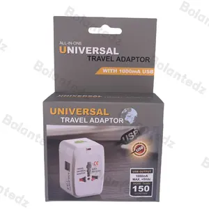 Hot Sell US/USA UK AU/NZ EU-Stecker Universal USB World Netzteil, Multi-Plug-Reise adapter mit USB-Anschluss