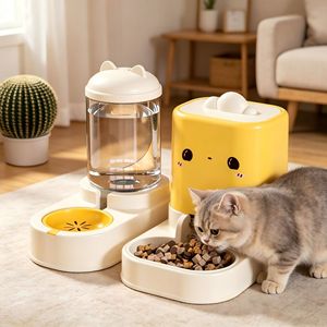 Nouvelle fontaine à eau pour chat, gamelle, distributeur d'eau pour chien, distributeur de nourriture portable pour chat, vente en gros transfrontalière automatique. - Product Image 1