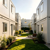 Maisons préfabriquées en acier léger à structure plate, maisons mobiles modulaires, petites maisons, fermes modernes, bureaux, bâtiments de bureaux