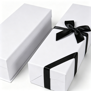 Premium <b>Foldable</b> Magnetic Wine Gift <b>Box</b> Luxury Rigid Paper Packaging Custom Logo for Single Bottle Whiskey Red Wine - Product Image 3