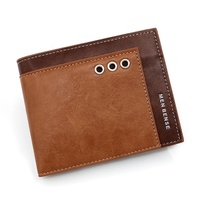 Dompet Kulit PU Modern Minimalis Lipat Tipis untuk Pria, Grosir Murah, Kreatif, Unik, dan Berkualitas