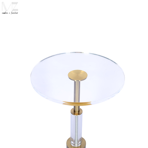 Foshan Modern Z Vintage Luxury Gold Side <strong>Table</strong> High <strong>End</strong> Golden Nordic Style Acrylic <strong>Round</strong> <strong>Small</strong> Coffee <strong>Table</strong> for the Living Room - Product Image 5