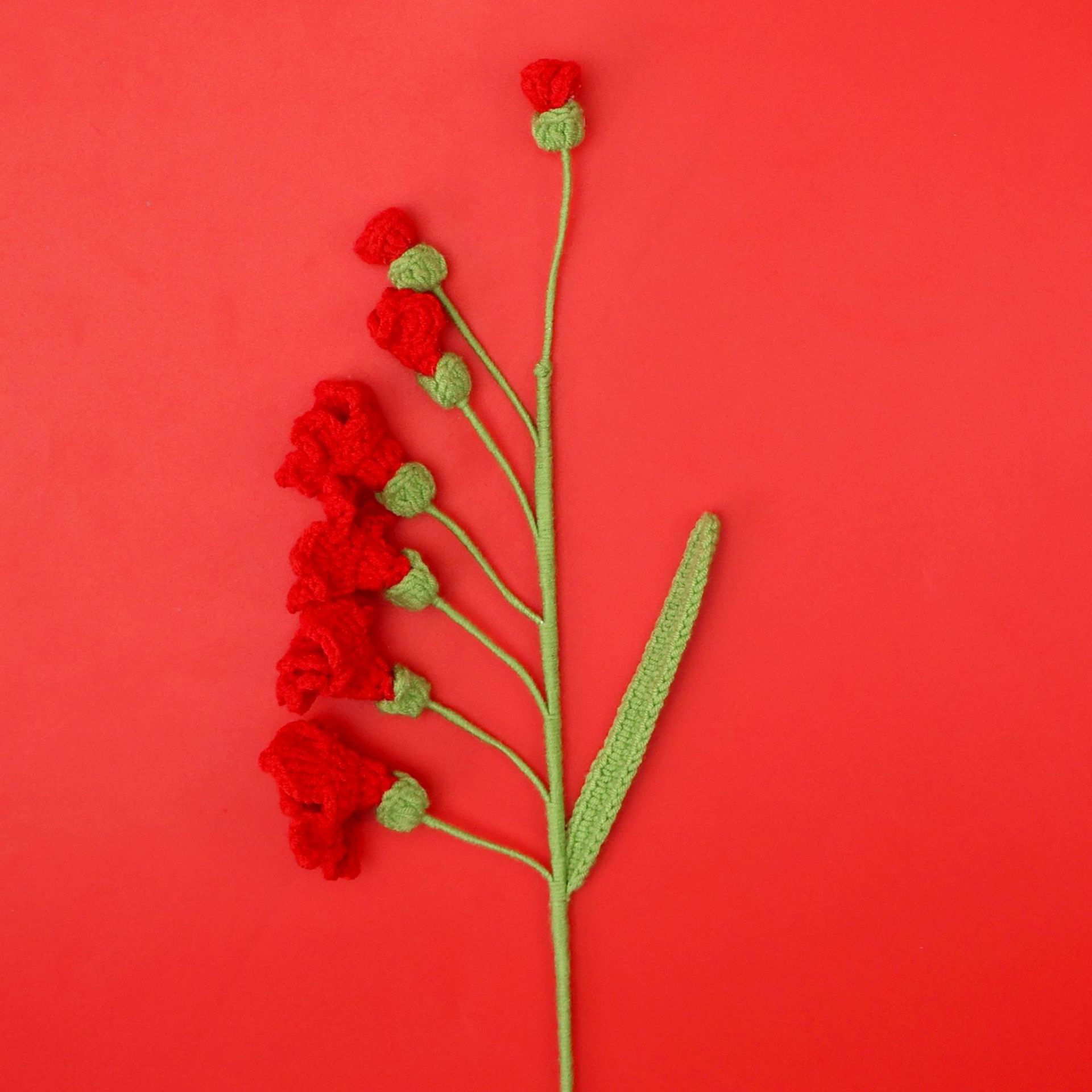 Moe four freesia-7 flowers-red