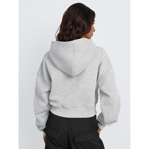 2024 automne/hiver mode à la mode sweat à capuche court pour femmes reine femmes à manches longues sweats décontracté Y2K tenues Hip Hop XS - Product Image 3