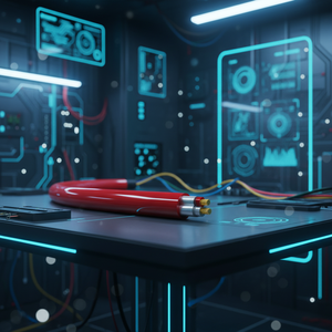 2코어 0.15mm 화재 경보기용 내화성/비차폐 300/500V 구리/CCA 전선 (산업용) - Product Image 3