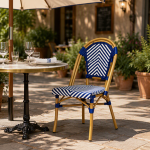 Moderner Outdoor Wasserdichter Aluminium <span class=keywords><strong>Joelle</strong></span> Bistrostuhl für Hochzeit, Zuhause, Bar, Gastronomie und Hotelgebrauch - Product Image 4