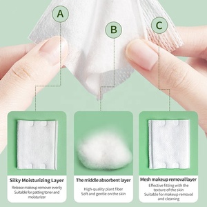 แผ่นสำลีออร์แกนิคแบบสี่เหลี่ยม ซึมซับดี นุ่มนวล สำหรับดูแลผิวหน้าประจำวัน เช็ดเครื่องสำอาง และควบคุมความมัน  สามารถปรับแต่งได้ - Product Image 2