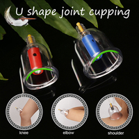 Ventouses en verre de feu chinoises traditionnelles Jinkang Machine à ventouses sous vide 12 tasses ventouses Hijab bocaux ventouses AntiCellulite
