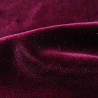 En stock: Tissu imitation acétate Tissu velours 320gsm Acétate 67% Spandex 10% Polyester 23%