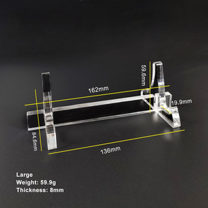 กรอบรูปขนาดเล็กกลางขนาดใหญ่ตัวยึดป้ายแสดงกรอบการ์ดฐานการ์ดขนาดใหญ่ที่เก็บอิฐชั้นอะคริลิกใส - Product Image 4
