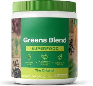 Oem super greens blend powder bloom nutrition super greens powder smoothie juice Green Super Vegan Powder