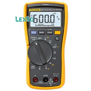 มัลติมิเตอร์แบบดิจิตอลพกพา รุ่น 117 ยูโร แท้จริง RMS 10A 600V AC รับประกัน 1 ปี Lexso - Product Image 1