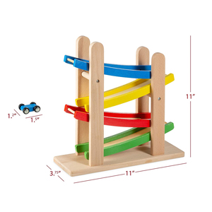Rampa in legno per bambini giocattolo Mini Racer auto giocattolo educativo per bambini gioco di legno auto da corsa per bambini mobili colore del veicolo costruzione - Product Image 5