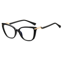 Monture de lunettes optiques Partagas en TR90 œil de chat avec charnière à ressort, anti-lumière bleue, pour femmes