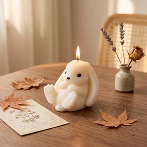Molde de silicona YS de conejo recostado para velas de aromaterapia, molde de yeso DIY hecho a mano, molde de adornos de escritorio de conejo lindo, reutilizable - Product Image 1