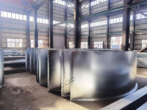 Silo à ciment galvanisé de grande capacité, de 100 à 2000 tonnes |   Stockage de ciment en acier pour centrale à béton prêt à l'emploi - Product Image 2