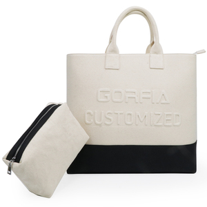 Women Tote <b>Bag</b> With Cosmetic Pouch <b>Large</b> Capacity Color Block PU Leather Handbag Custom Logo Shopping <b>Bag</b> - Product Image 1