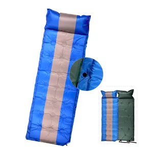 mejor presupuesto auto inflar camping mat Suppliers-KingGear-colchón de aire inflable compacto para acampar, bomba de presión para pies, mochilero, almohadilla para dormir