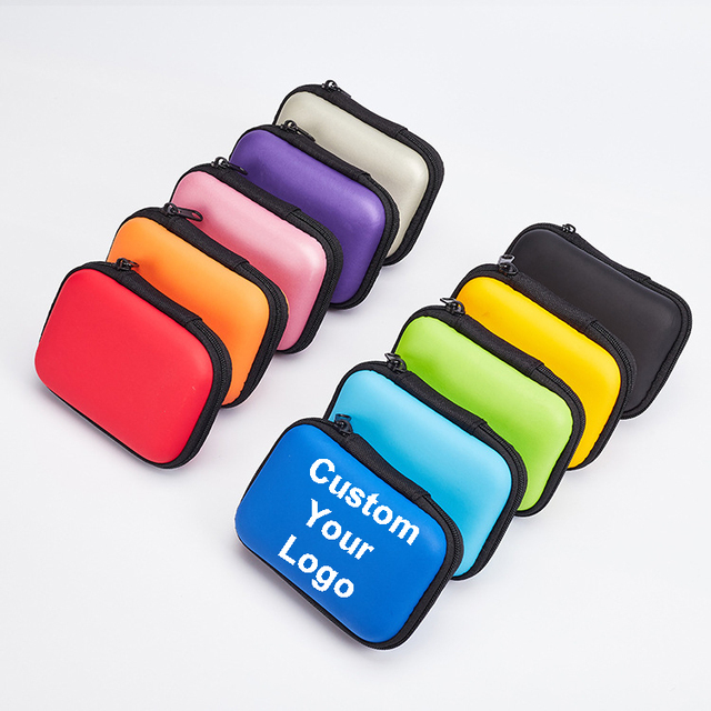 Custom Logo High Quality Waterproof EVA Hard Protective Case for Earphone Headphone Earbud with Custom Printing Welcomed