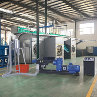 Nouvelles machines de concassage automatique de plastique de film de déchets Usine de fabrication de machines de recyclage BIO LDPE HDPE refroidie par air