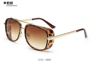 Lunettes de soleil rétro coupe-vent à la mode, lunettes de soleil enveloppantes Iron Man <span class=keywords><strong>Tony</strong></span> <span class=keywords><strong>Stark</strong></span>, lunettes de soleil 2025 - Product Image 4