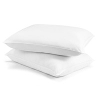 Oreillers de lit modernes en microfibre douce et moelleuse, respirants, blancs, avec protection antibactérienne pour un confort toutes saisons