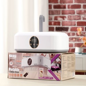 Secadora de Ropa Eléctrica Portátil DSP de 800W, Mini Secadora Plegable para el Hogar con Temporizador para Espacios Pequeños - Product Image 3