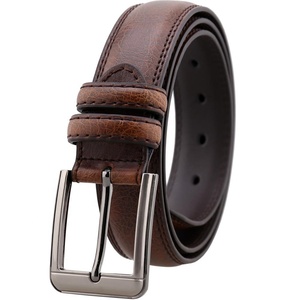 Alta calidad de encargo <span class=keywords><strong>Bicolor</strong></span> marrón Casual ajustable genuino de piel de vaca de los hombres correa de cuero al por mayor - Product Image 5