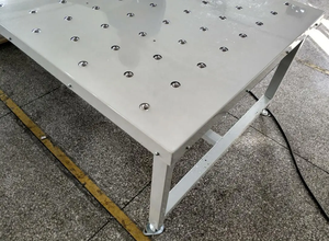 Op maat gemaakte zware handbediende zwaartekracht-stalen kogeltransporttafel - Product Image 4
