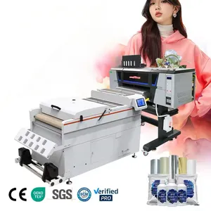 Pabrik dtf t-shirt mesin cetak dtg printer t-shirt divistar dtf printer 60cm i3200 transfer pet film dtf printer
