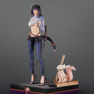 Genshin Impact Raiden Shogun <span class=keywords><strong>การ์ตูน</strong></span>อนิเมะใหม่ขนาด51ซม. หุ่นพลาสติก PVC สำหรับผู้ใหญ่ของเล่นสะสมของขวัญ - Product Image 4