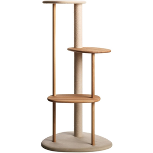 เฟอร์นิเจอร์<span class=keywords><strong>ต้นไม้</strong></span>สำหรับ<span class=keywords><strong>แมว</strong></span> ผลิตในจีน ผ้ากันน้ำ ผ้าฝ้าย ที่ลับเล็บ ไม้ ความสูง: 48.8 นิ้ว (124 ซม.) หอคอยแมว - Product Image 1