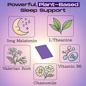 แผ่นอมช่วยการนอนหลับสำหรับผู้ใหญ่ OEM/ODM ผสมเมลาโทนินและแอล-ธีอะนีน ช่วยให้นอนหลับเร็วขึ้น หลับสบายขึ้น อาหารเสริม ตัวอย่างฟรี - Product Image 3