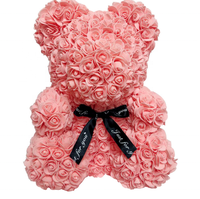 Ours en peluche personnalisé en polystyrène de 40 cm pour Noël, mariage, Saint-Valentin, décorations DIY pour enfants