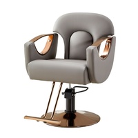 Chaise de Salon Commerciale Dorée Contemporaine Très Vendue pour Coiffure, Utilisation Extérieure et Hôtelière, Salons de Barbier en Promotion