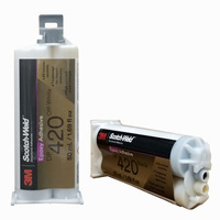 Colle 3M DP420 originale authentique, adhésif structurel, métal gris blanc, résine époxy, acrylique activé par l'eau