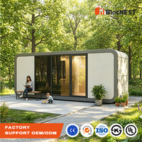 Maison conteneur préfabriquée en mousse intégrale, modèle Apple Cabin, pour famille