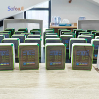 Détecteur Safewill Tuya AQI PM2.5 PM10 CO2 TVOC Température Humidité WiFi Moniteur de qualité de l'air intérieur IP54 Alarme sonore et lumineuse
