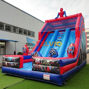 Comercial Spider Man tobogán inflable saltar Castillo <span class=keywords><strong>Spiderman</strong></span> Casa <span class=keywords><strong>de</strong></span> rebote toboganes secos para la venta - Product Image 2