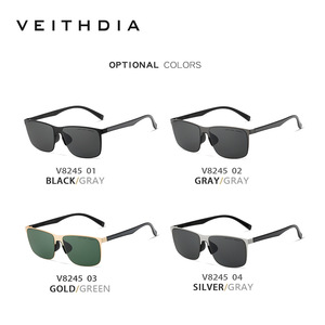 แว่นกันแดดทรงสี่เหลี่ยมเวธเดียผู้ชายโพลาไรซ์ UV400 เลนส์ไนลอนกรอบสแตนเลสแฟชั่นกลางแจ้งขับรถป้องกันแสงแดด - Product Image 4