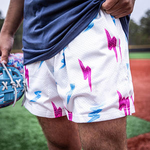 Deportes Monogram Drip Pockets Cool Lined Textured Quick Dry Compression Stripe Sheer Dance Pantalones cortos de béisbol - Product Image 2