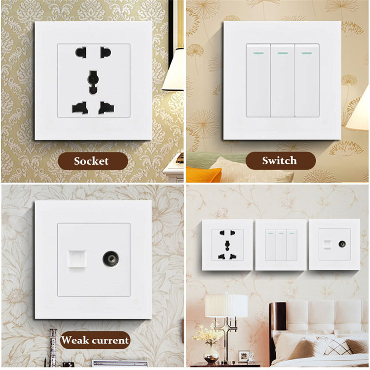 13A 86 single UK standard wall plug Hong Kong-style Macau socket a 3 pins wall mount switch power plug