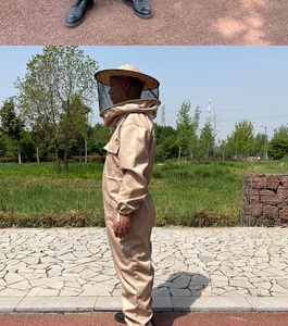 Combinaison de protection apicole une pièce, épaisse, anti-piqûres, pour la collecte du miel et l'inspection des abeilles - Product Image 5