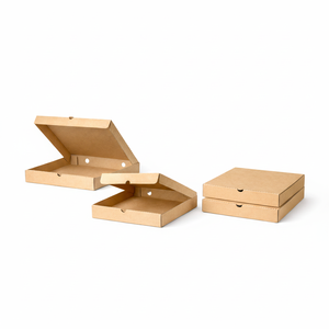 กล่องพิซซ่าโลโก้สั่งทำขายส่ง |   บรรจุภัณฑ์อาหารกระดาษลูกฟูกแข็งแรงสำหรับร้านอาหาร - Product Image 1