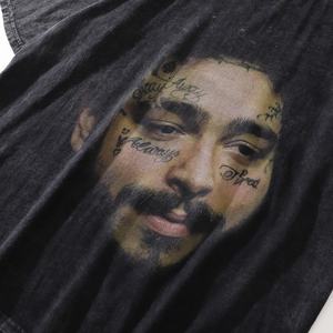 T-shirt oversize de haute qualité, motif Avatar, ample, respirant, noir, col rond, épaules dénudées, manches courtes - Product Image 3